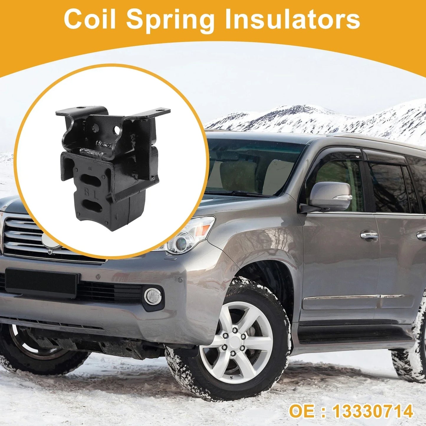 Coil Spring Insulators for LEXUS GX 2010 Rubber, Metal 1 x Piece