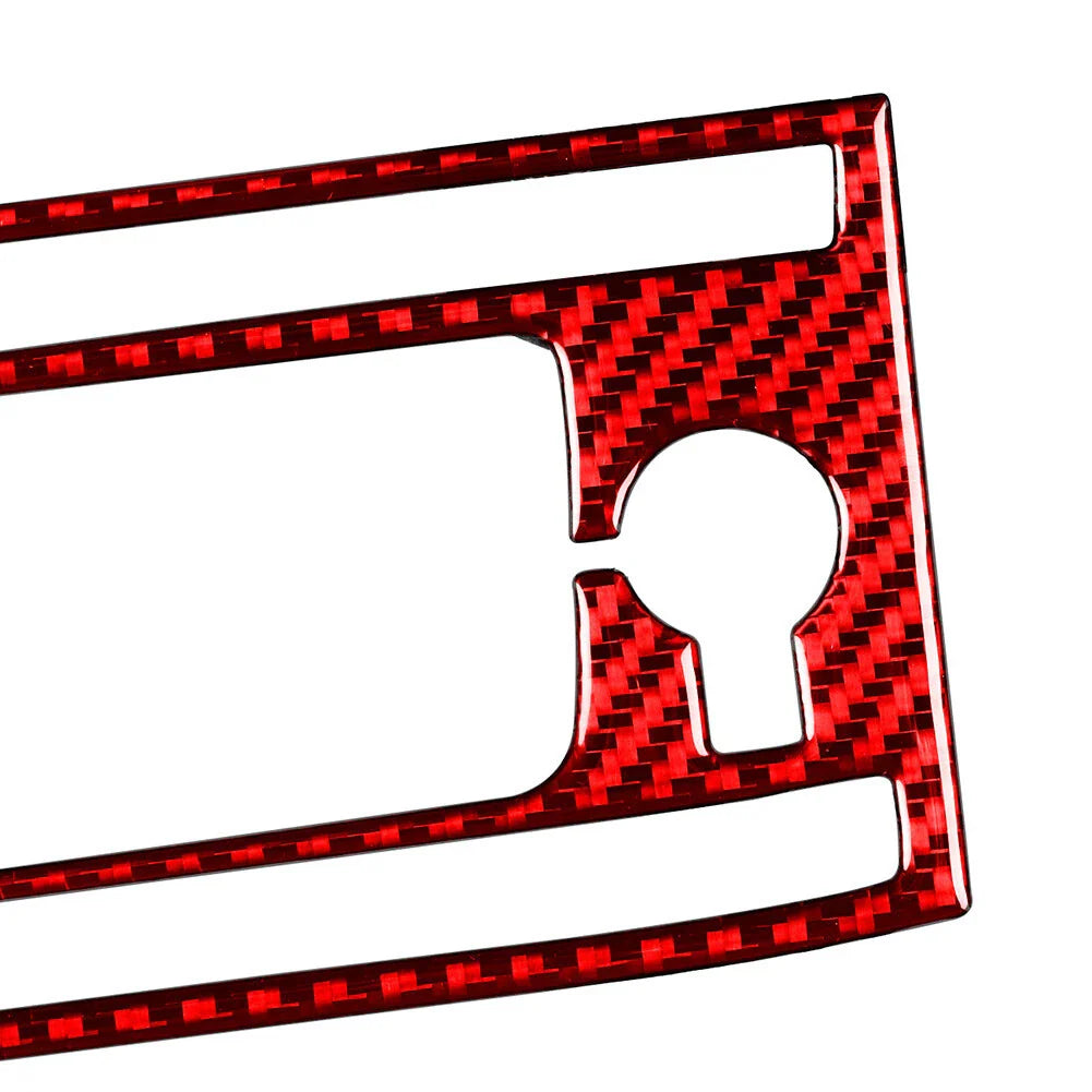 Red Carbon Fiber Control Volume Switch Panel Cover for Honda Accord (2013-2017)