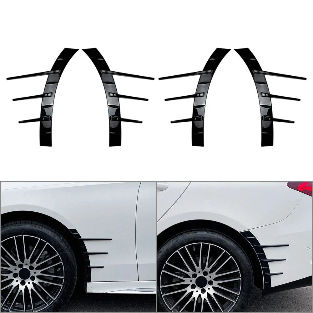 Gloss Front Rear Side Wheel Eyebrows Spoiler for Benz C-Class (2022-2024)