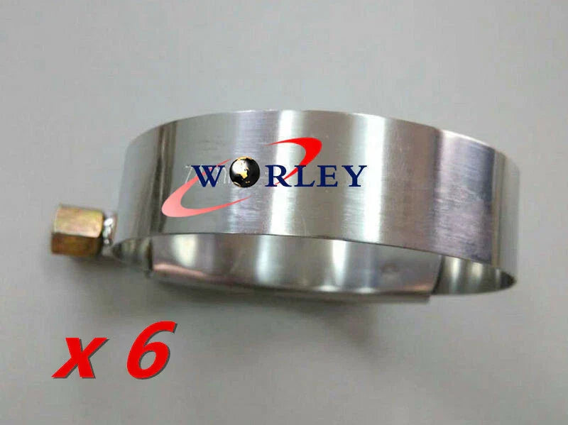 8PCS 2" Turbo Pipe Hose Coupler T-Bolt Clamps for Universal