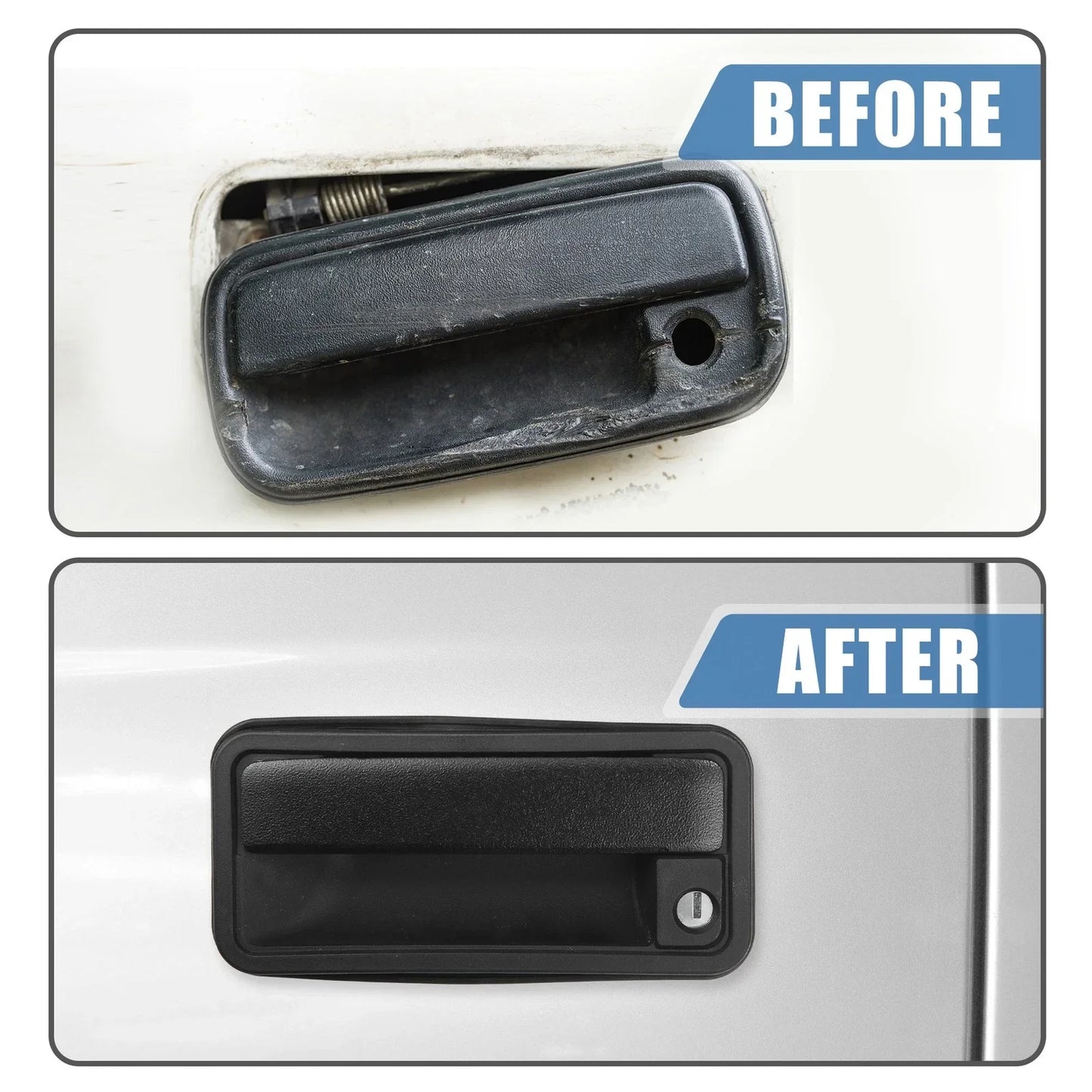 Exterior Door Handle Lock Cylinder w/ Keys for Chevrolet GMC (2000-2006)
