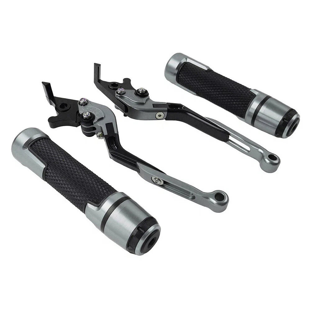 Extendable Brake Clutch Lever Grip Set for Kawasaki Z1000 ZX6R (2003-2023)