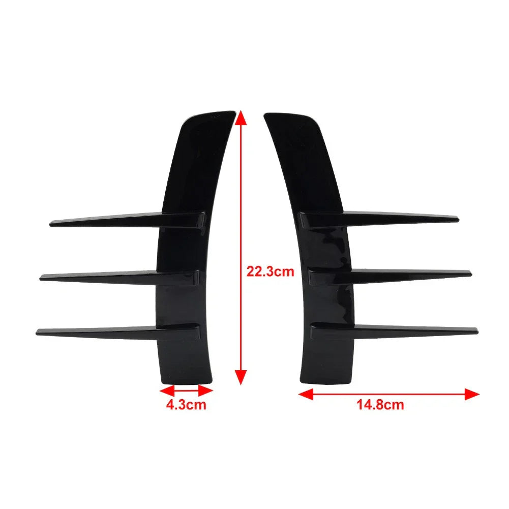 Carbon Black Front Rear Side Fender Vents for Universal Cars