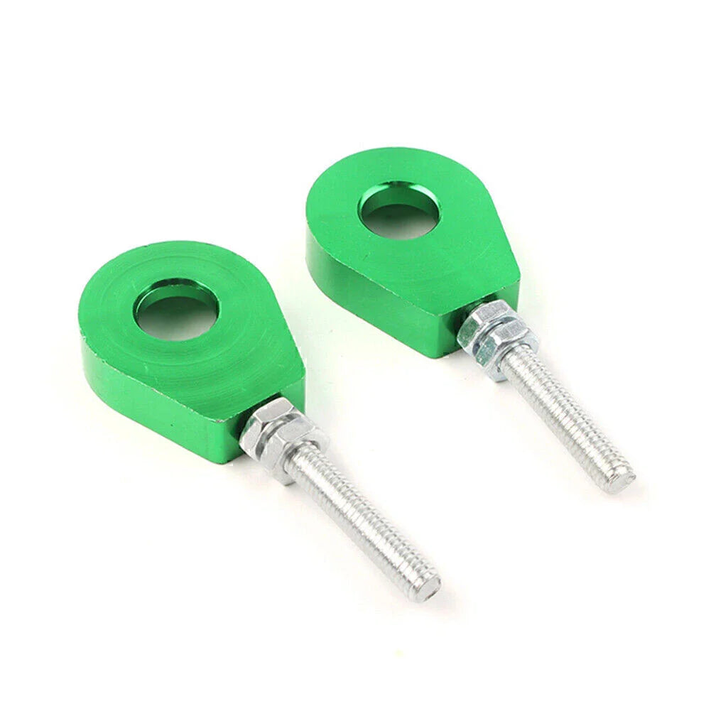 12mm Green Chain Adjuster Block Tensioner 2Pcs for Pit Quad Dirt Bike ATV CRF50