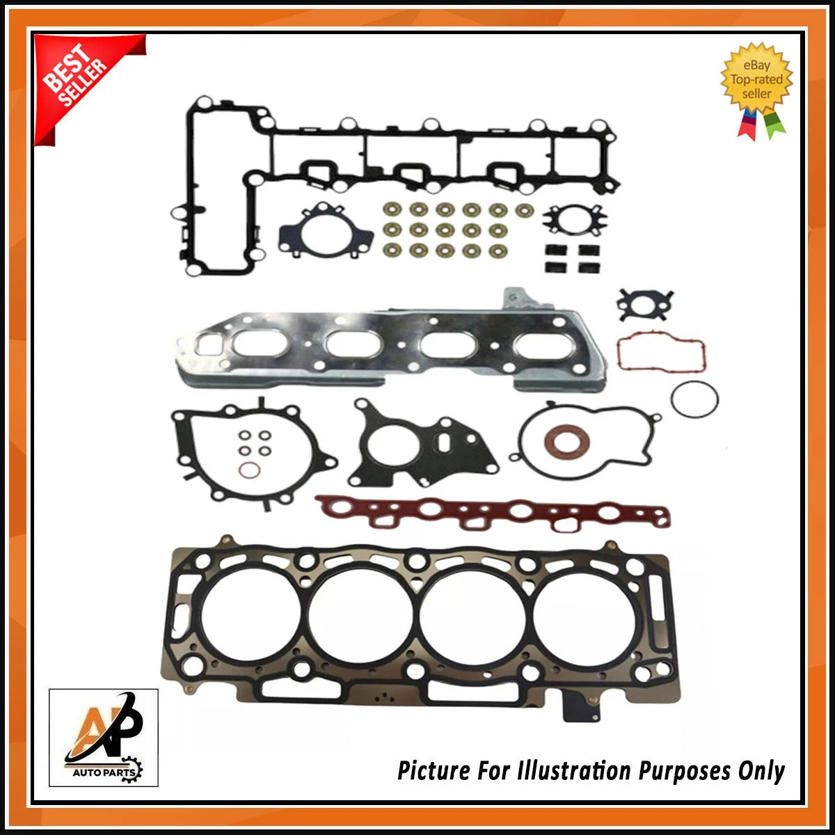 Head Gasket Kit with Bolts for Peugeot Expert Boxer 2.0 BlueHDi (2015–2025)