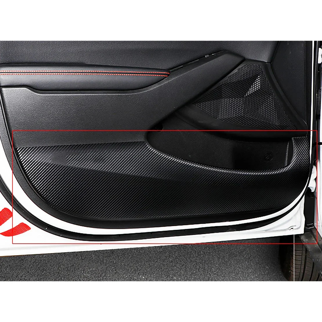 PVC Film Door Anti Kick Pad Cover for Kia Seltos (2020-2021)