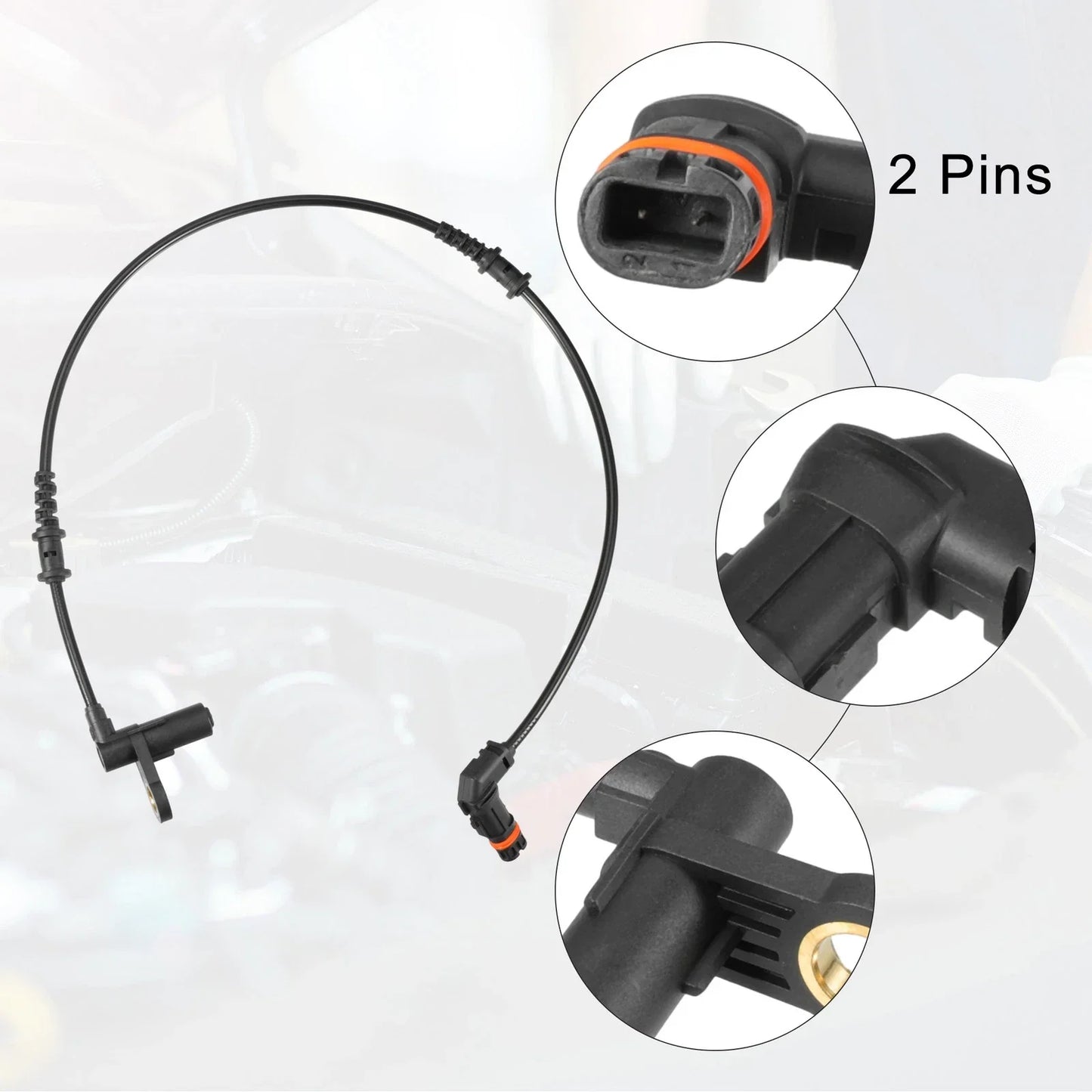 2 x ABS Wheel Speed Sensors for Mercedes-Benz CL500 CL600 S500 (2003-2006)