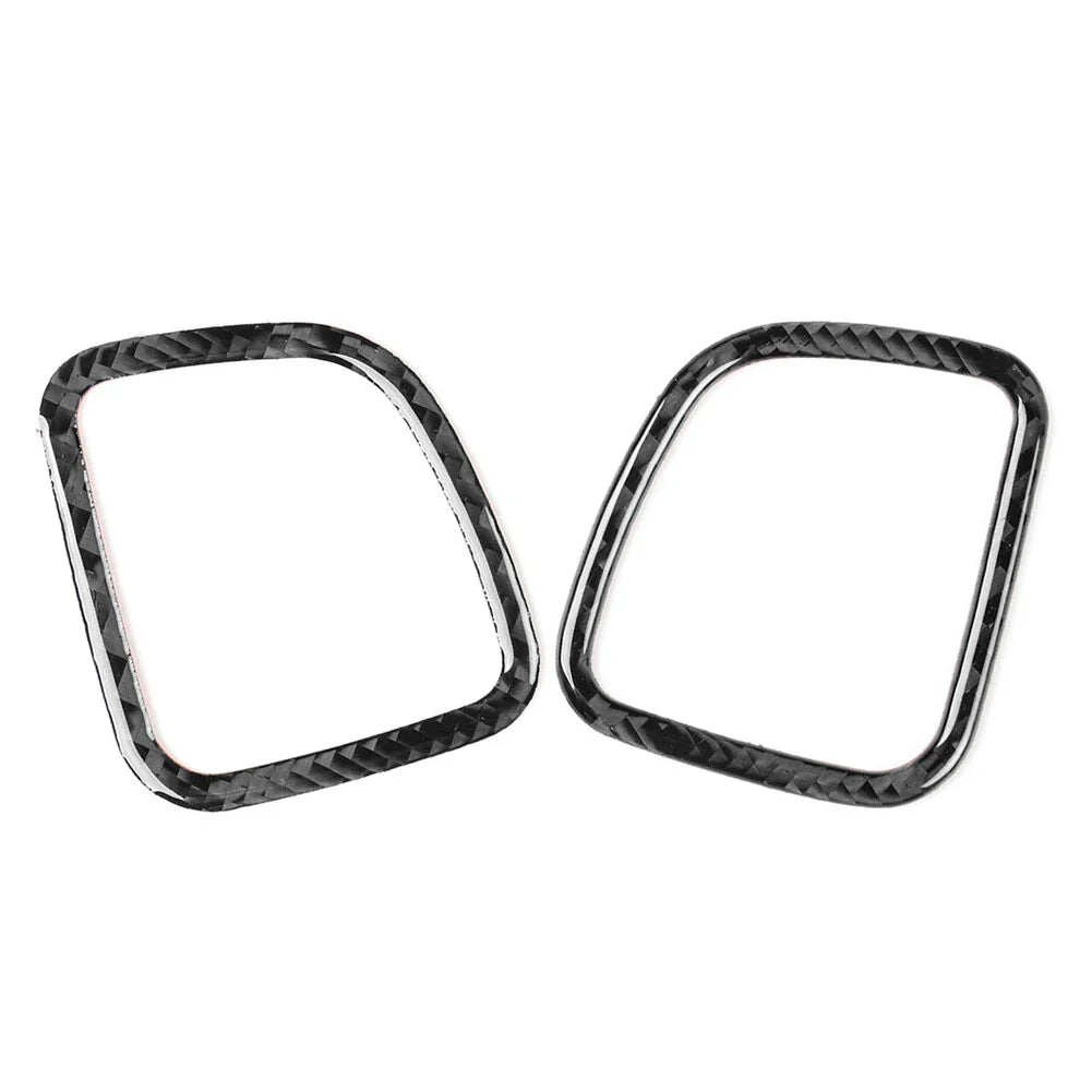 Carbon Fiber Black Interior Dashboard Air Vent Cover Trim for Cadillac CTS (08-13)