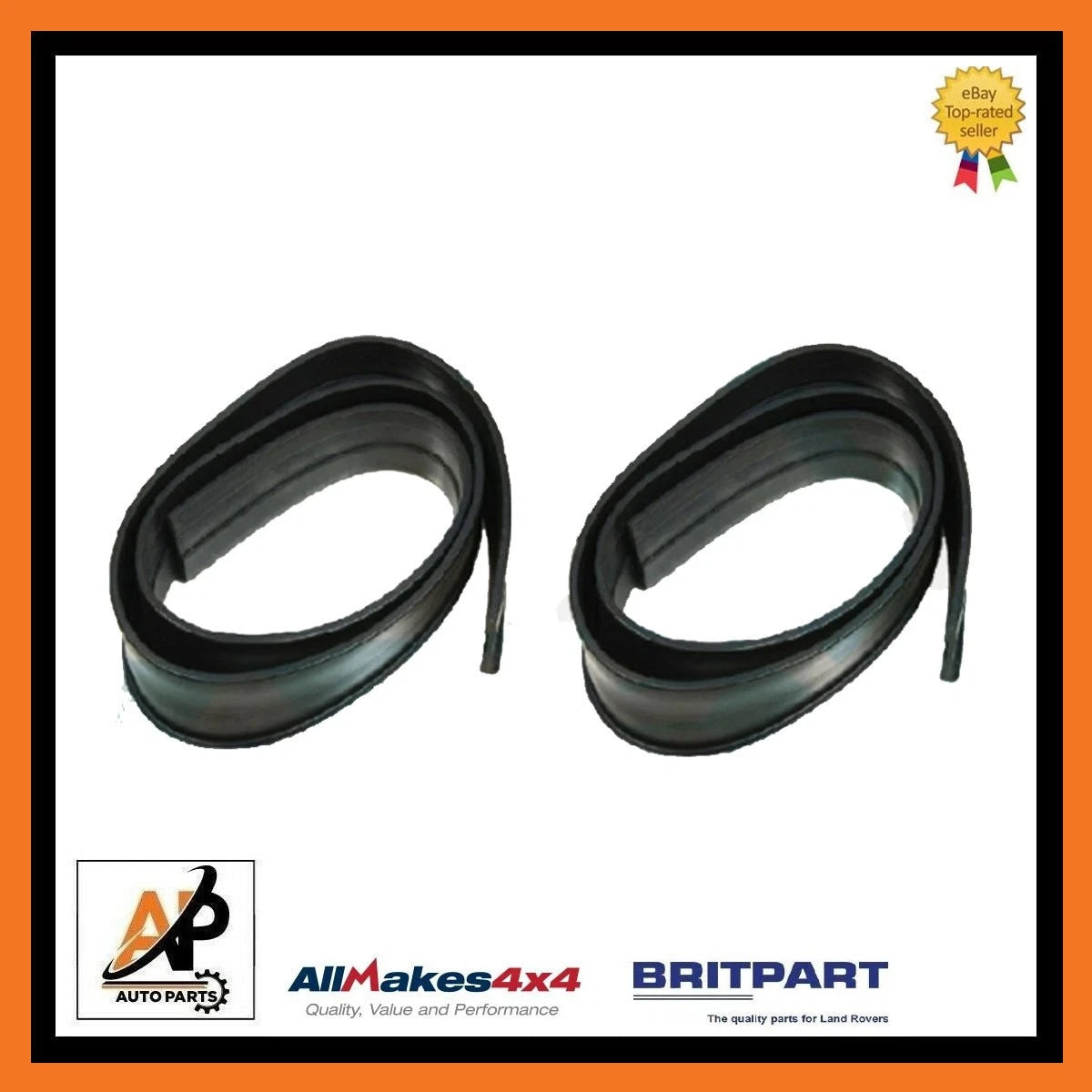 Door Rubber Seals Top to Bottom for Land Rover Series 2 3 (1958–1971)