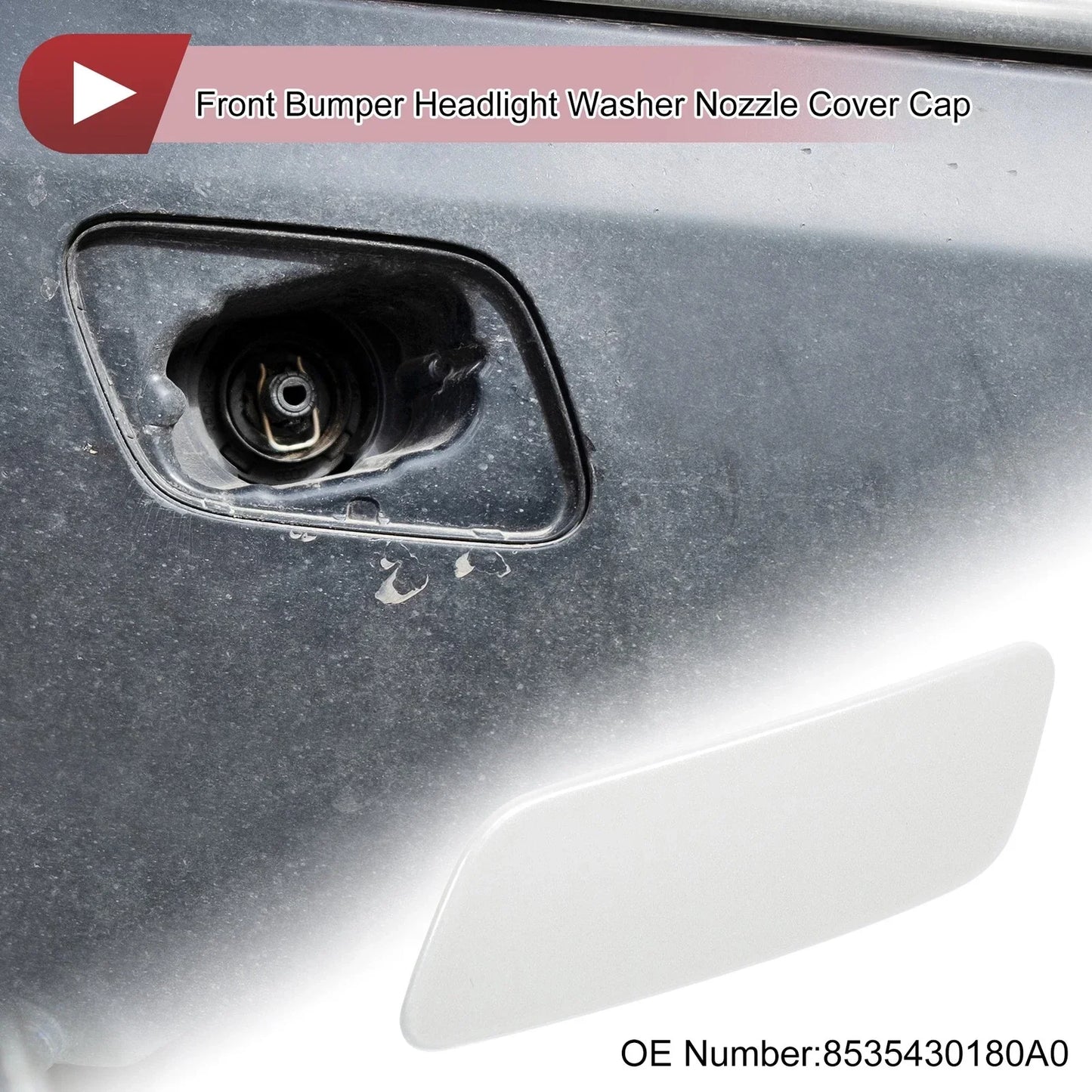 Front Left Washer Nozzle Cover for Lexus GS200t (2016-2019) - White 1 x Cap