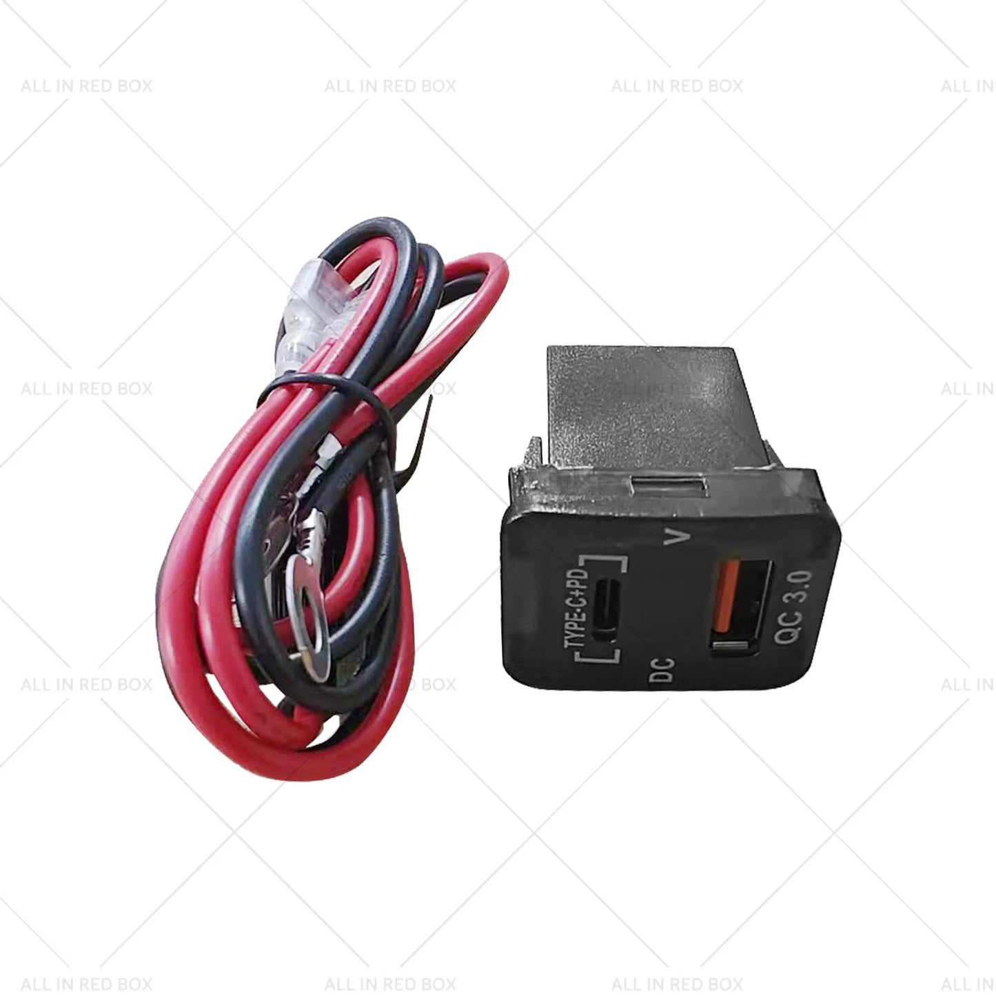 C + Volt QC 3.0 USB Charger for Toyota Hilux Prado (12-20) - Blue LED