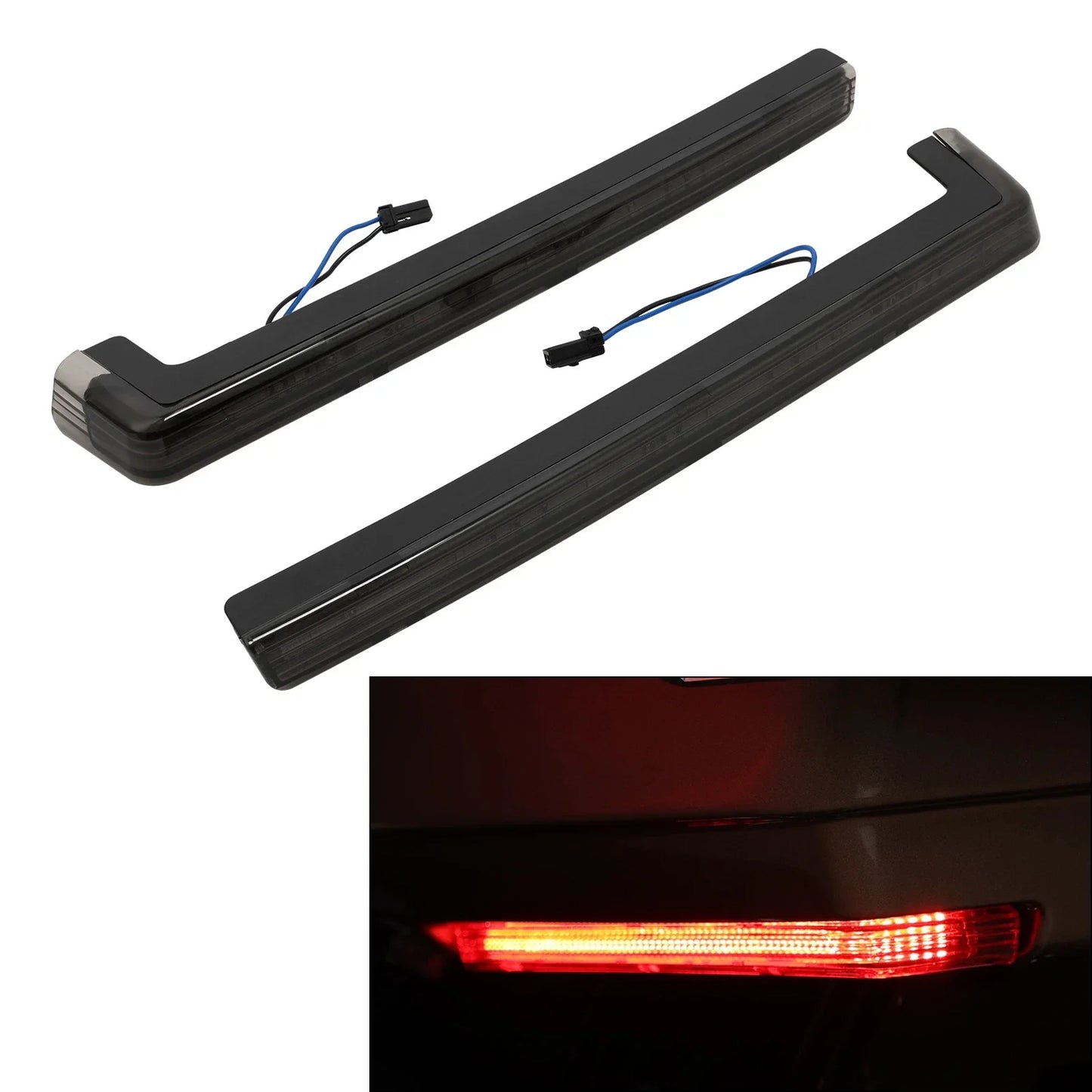 Smoke Accent Side Marker LED Lights for Harley Touring Trunk (2006-2024)
