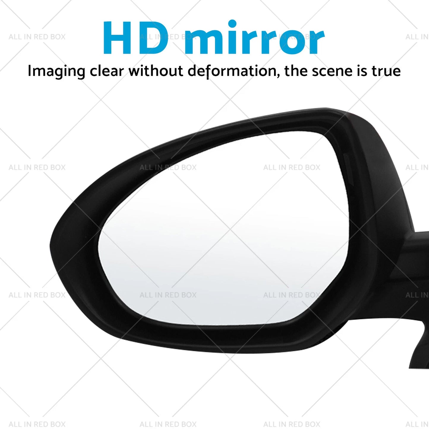 Left Side Red Door Mirror for Mazda 2 (2007-2014)