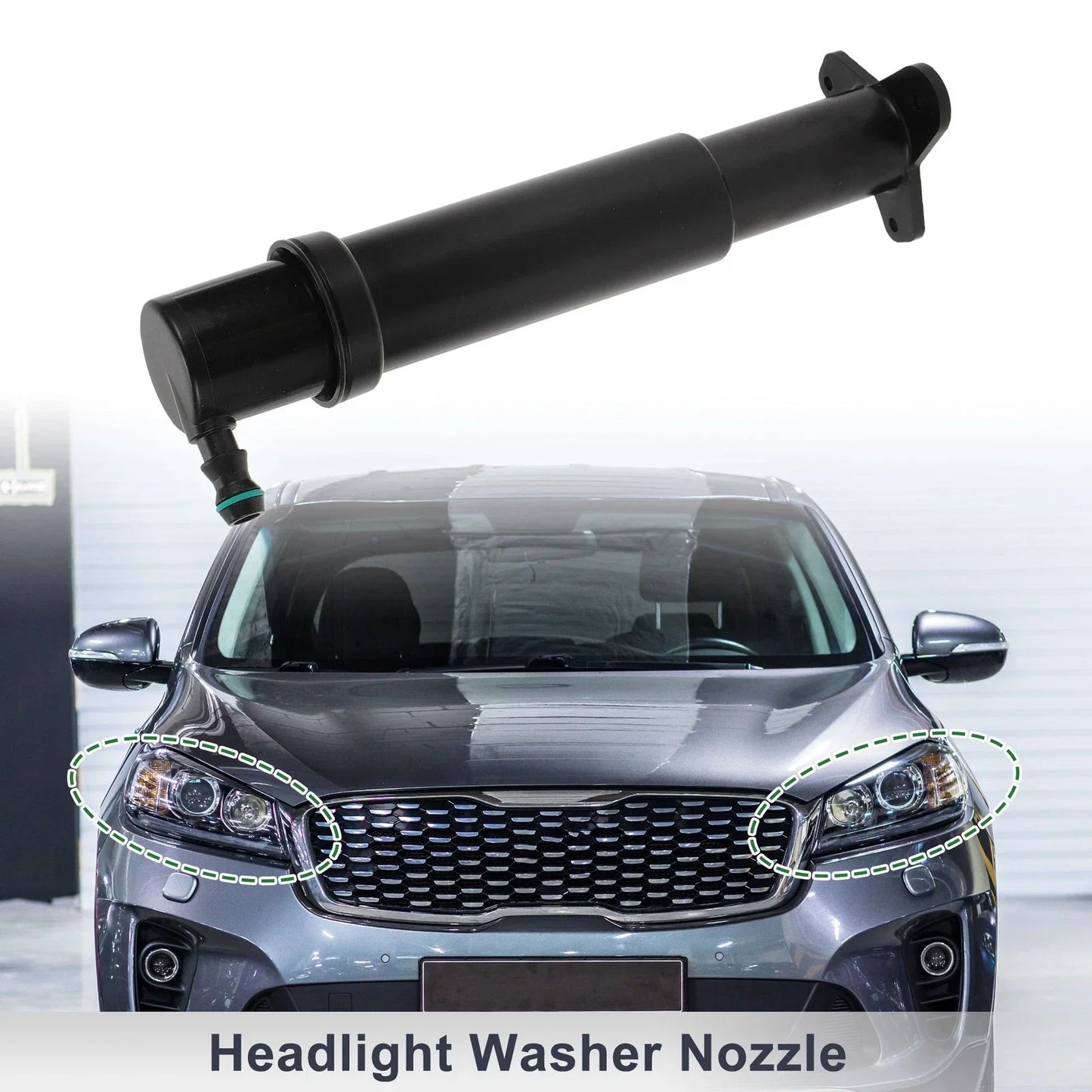 Headlight Washer Nozzle for Porsche (955, 2003-2010) - 1 x Front Driver/Passenger