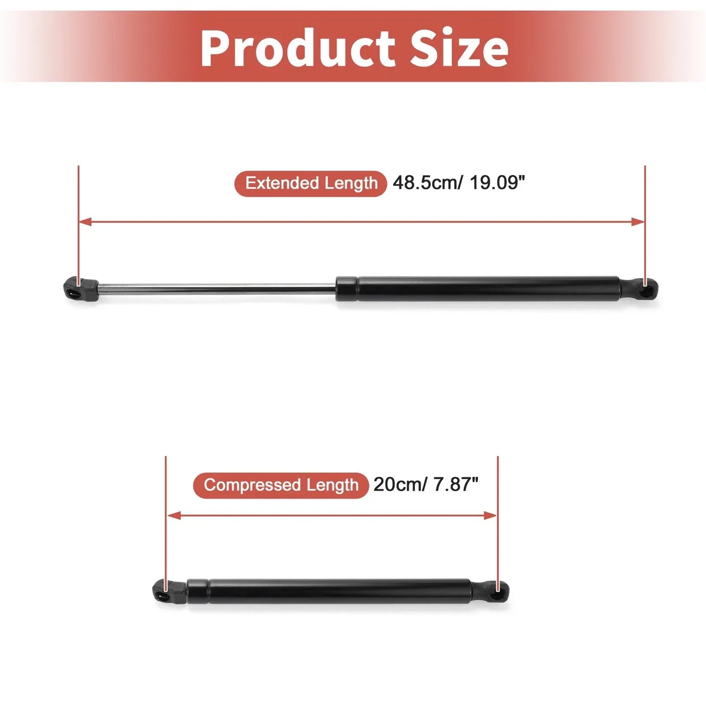 2 x Rear Hatch Lift Supports for Hyundai Tucson (2010-2015)