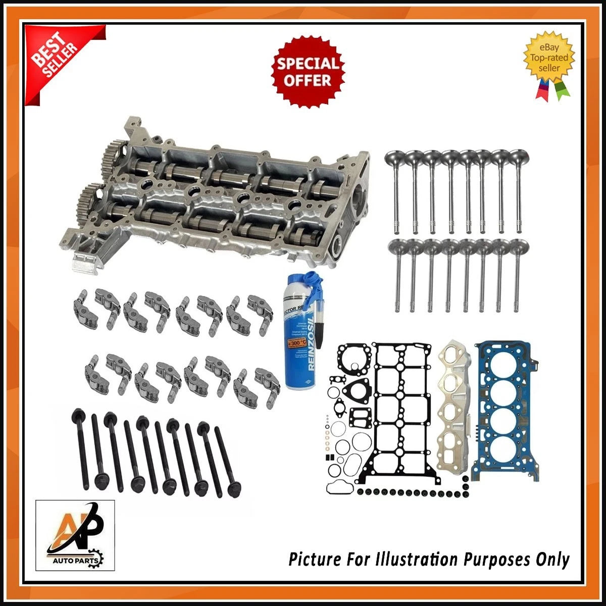 Cam Carrier Rebuild Kit with Rockers and Lifters for Ford Transit 2.0 EcoBlue (2014–2023)
