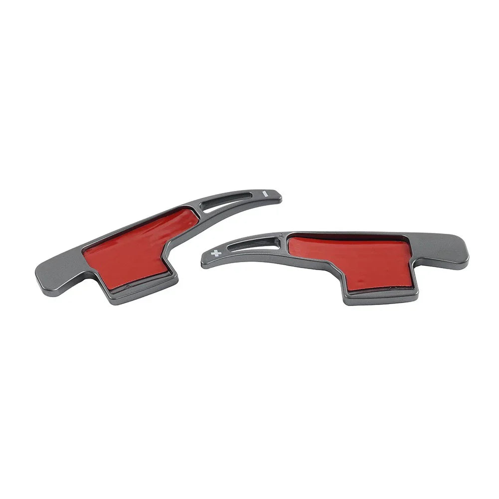 Gray Steering Wheel Shifter Paddle Extensions for Ford Mustang (2015-2023)