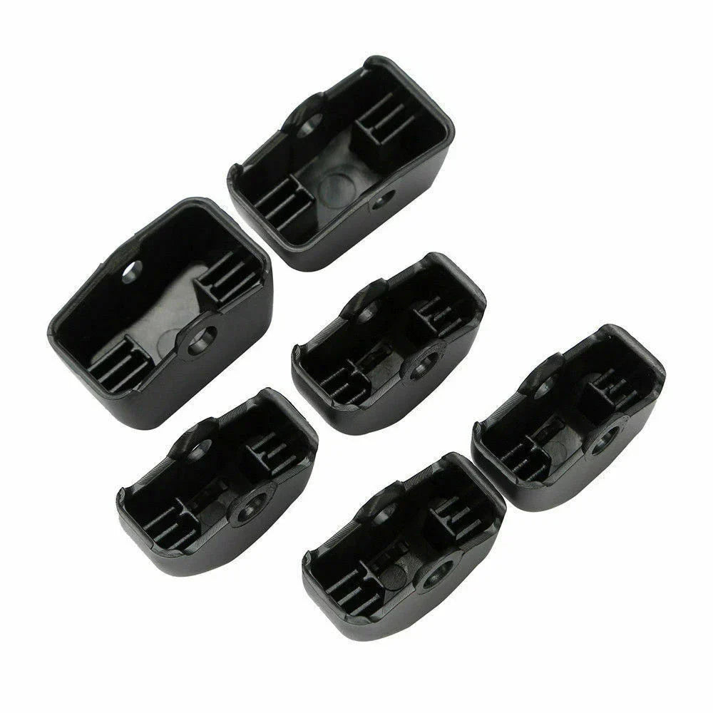 6 x Black Control Switch Button Cover Caps for Harley Dyna Softail XL (2011-2016)