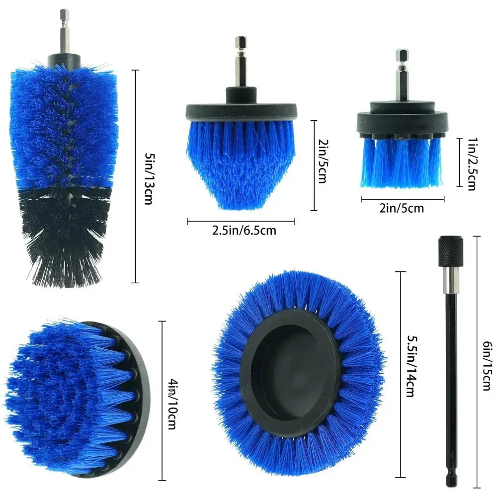 7 Pcs Drill Brush Set Power Scrubber Cleaning