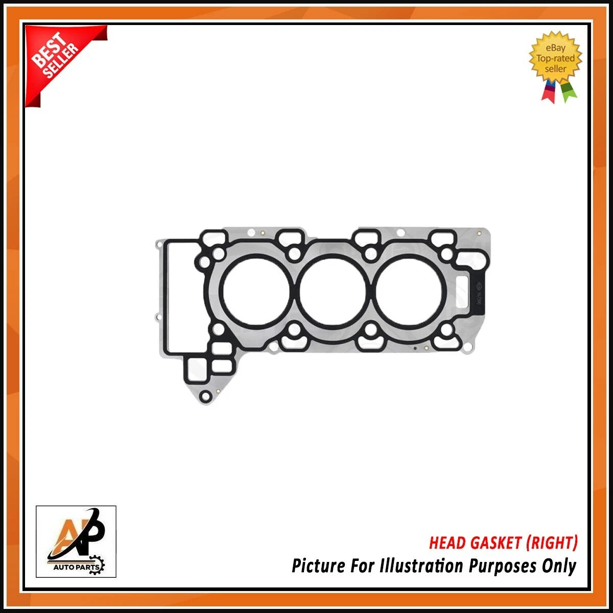 Head Gasket Right Replacement for Jaguar F-TYPE XE XJ 3.0 SC V6 (2013–2019)