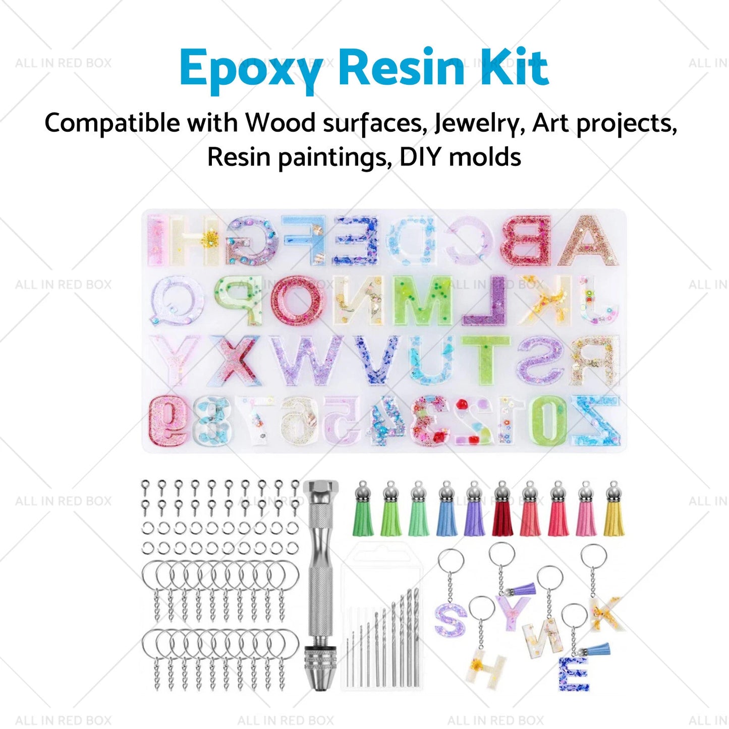 Epoxy Resin Kit for DIY Wood Jewelry Art Projects & Molds