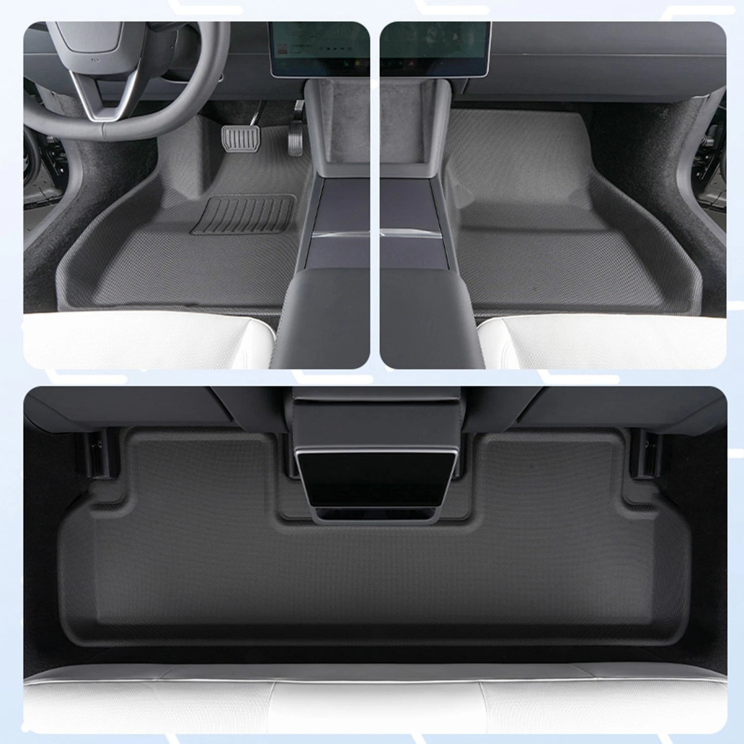 6Pcs Black Floor Mat Boot Liner for Toyota Camry (2017-2024)