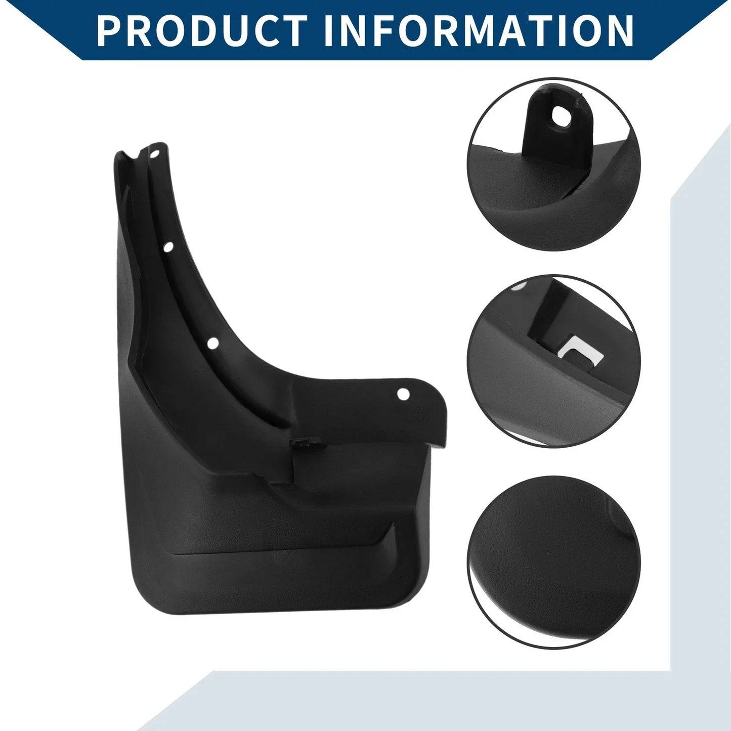 Mud Flaps Splash Guards Set for Mercedes-Benz ML350 (2012-2015)