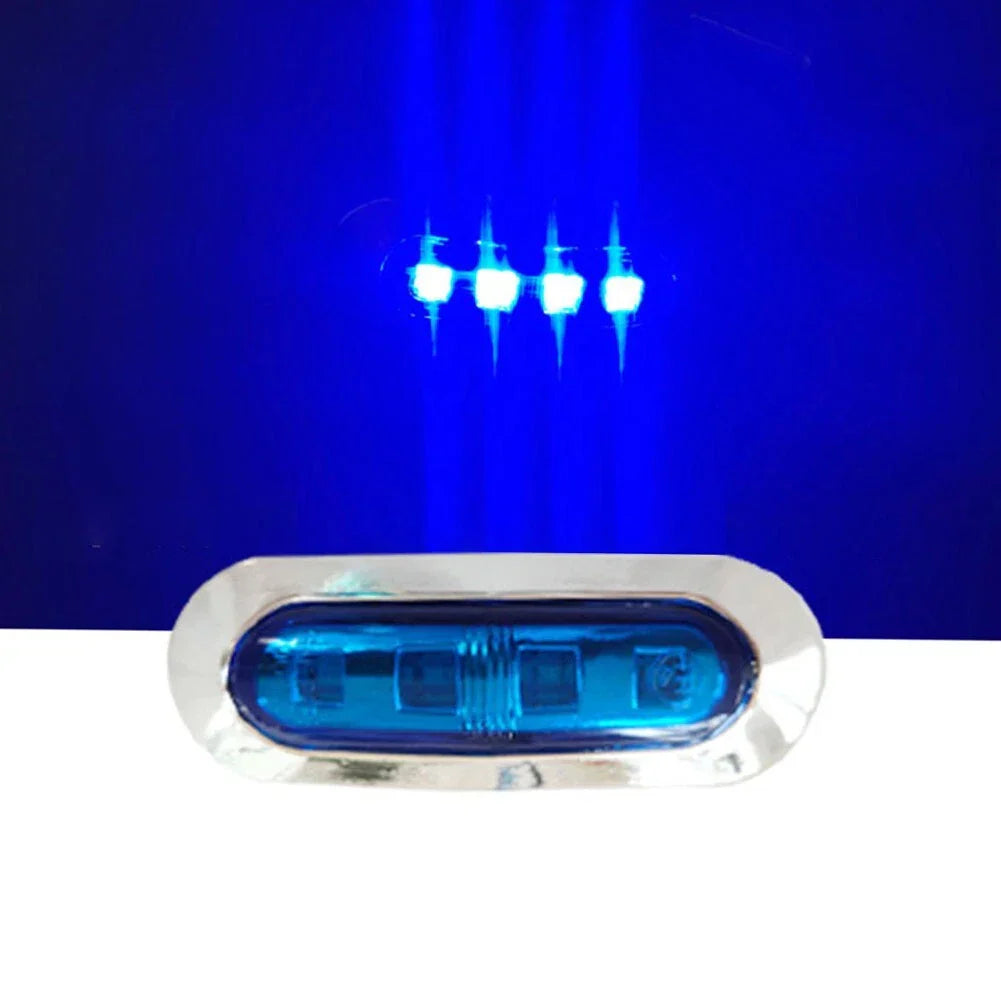 Lamp 12-24V 4 LED Courtesy Lights for Marine Boat RV Trailer
