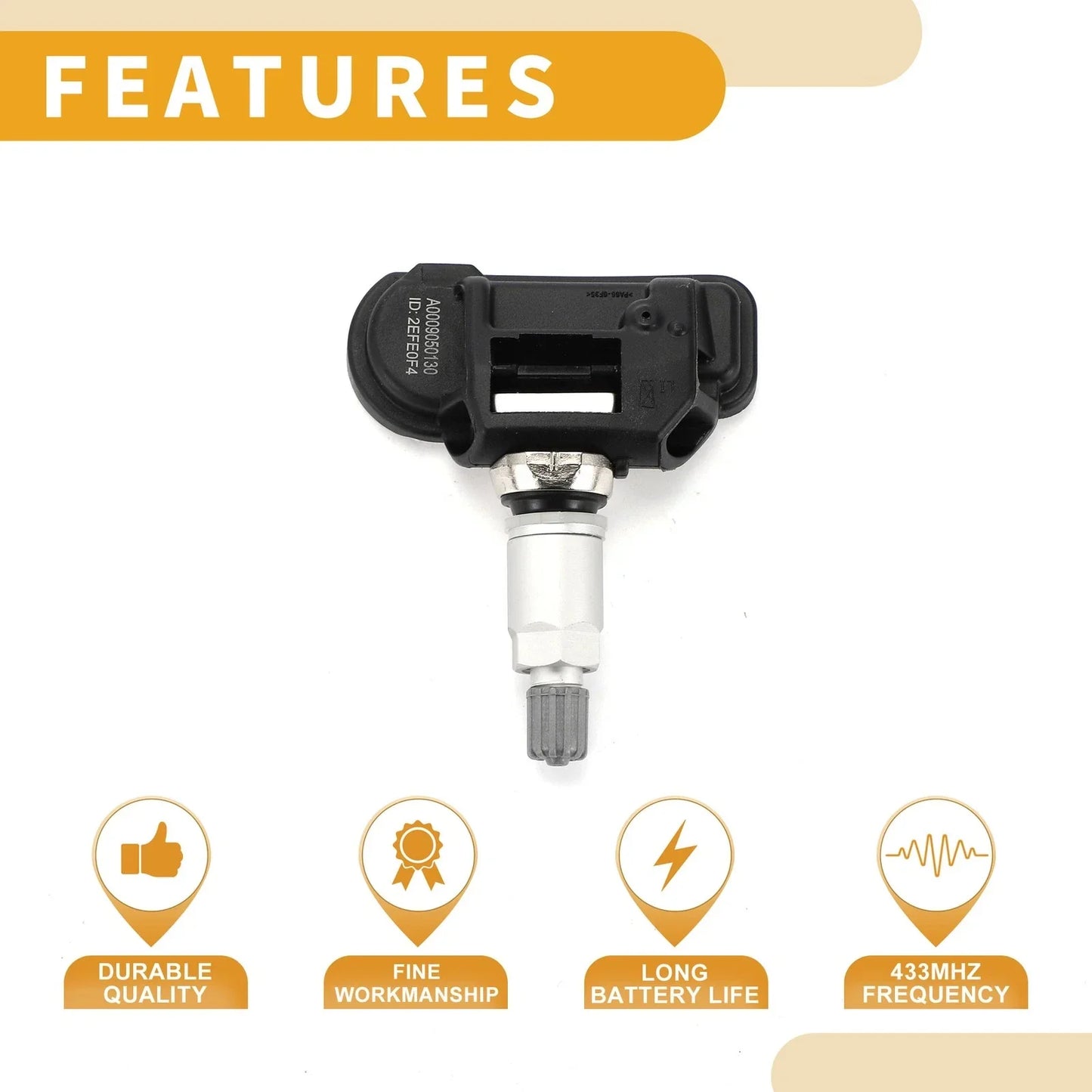 Tire Pressure Sensor for Mercedes C63 AMG 2008-2014 433MHz