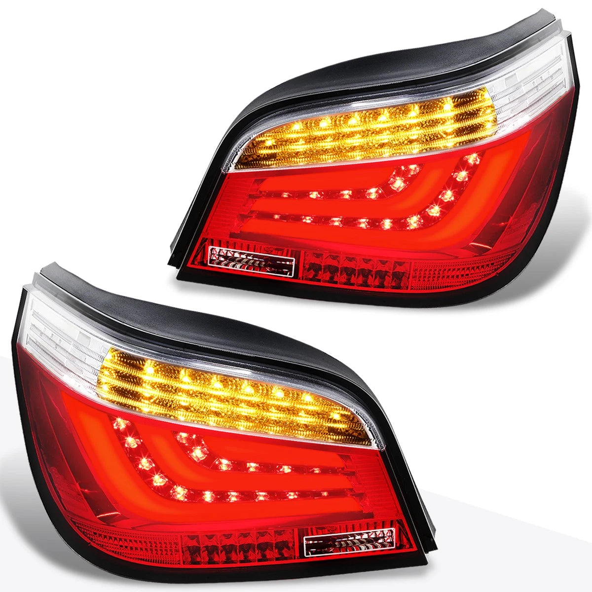 LED Tail Lights Red/Clear for BMW 5 Series E60 M5 (2004-2007)