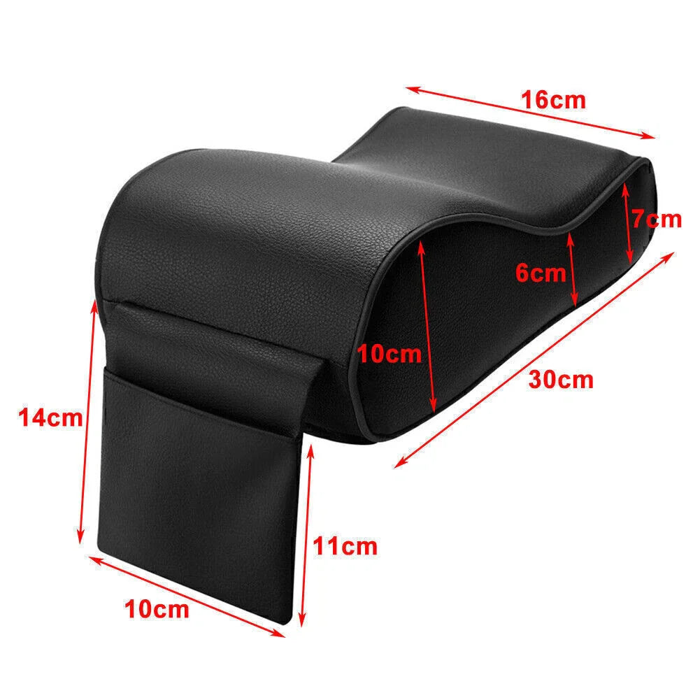 Red PU Memory Foam Console Armrest Cushion Pad for Car SUV