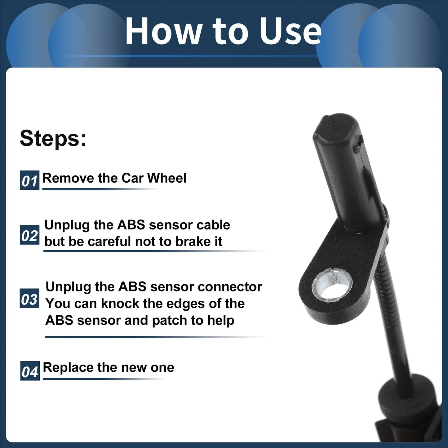 ABS Wheel Speed Sensor for Dodge Challenger Coupe (2015-2023)