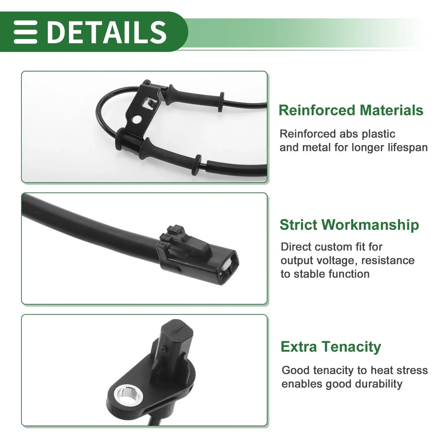 ABS Wheel Speed Sensor for Hyundai Elantra 2011-2016 (2 x Sensors)