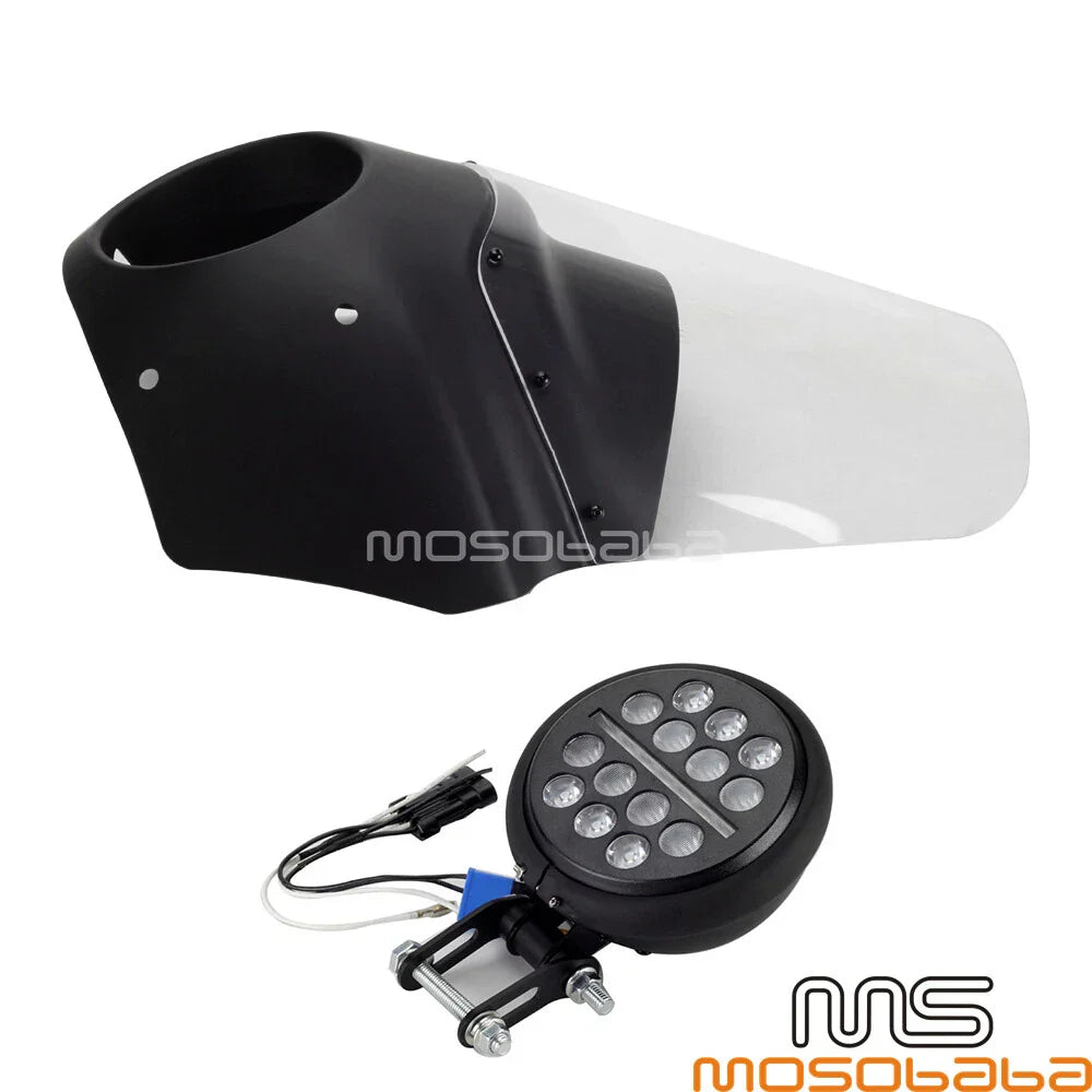 15" Clear Windshield + LED Headlight for HD Low Rider S FXLRS (2021-2023)
