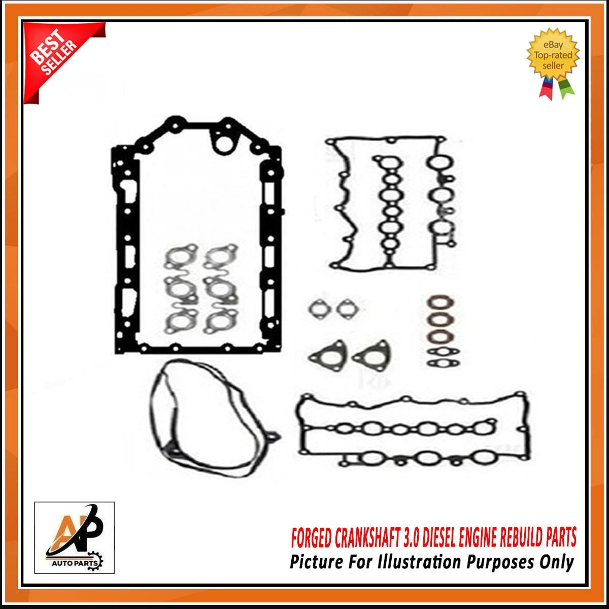 Crankshaft Gasket Kit Replacement for Range Rover 3.0 TD6 (2007–2012)