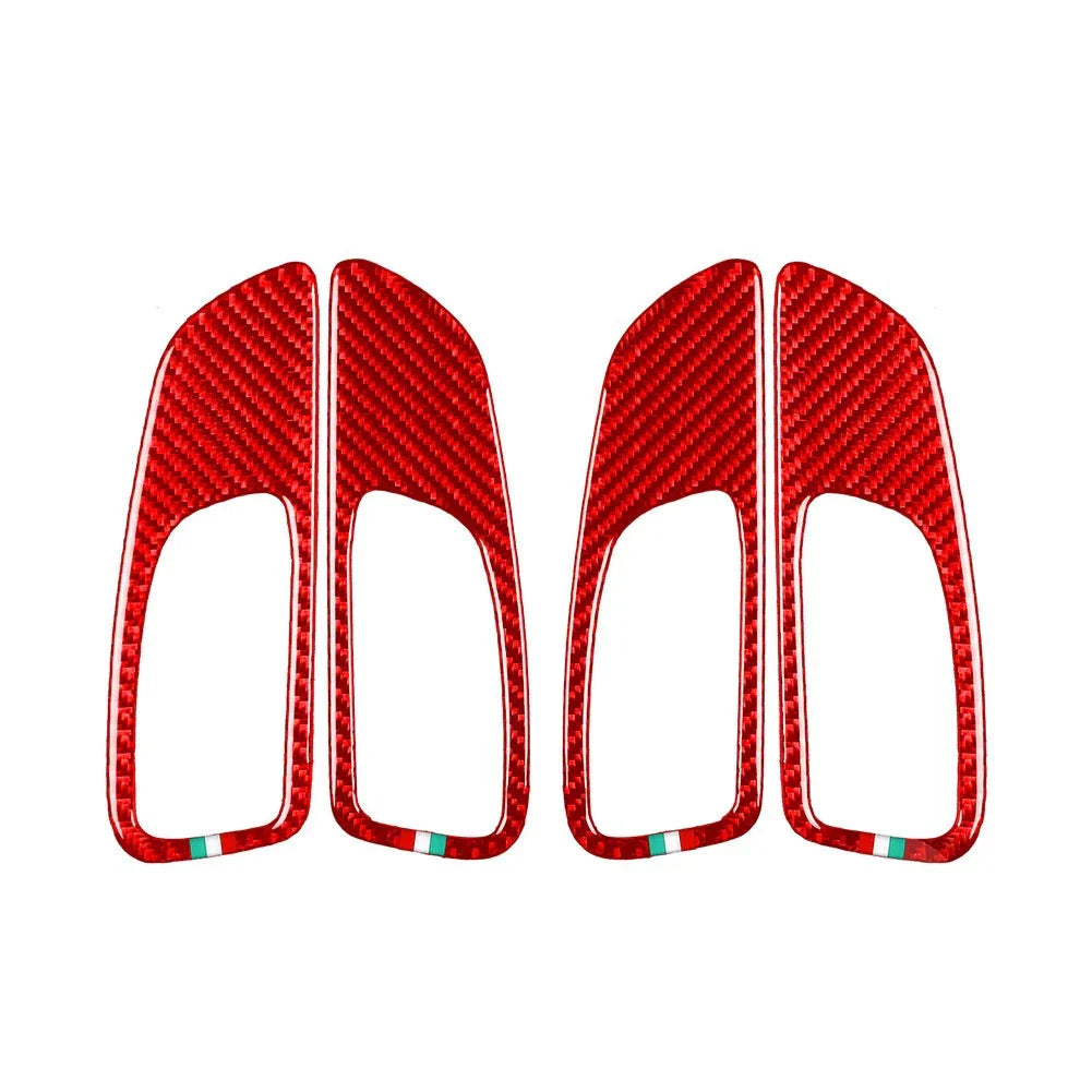 Carbon Fiber Interior Door Handle Panel Cover for Alfa Romeo 159 (2004-2012)