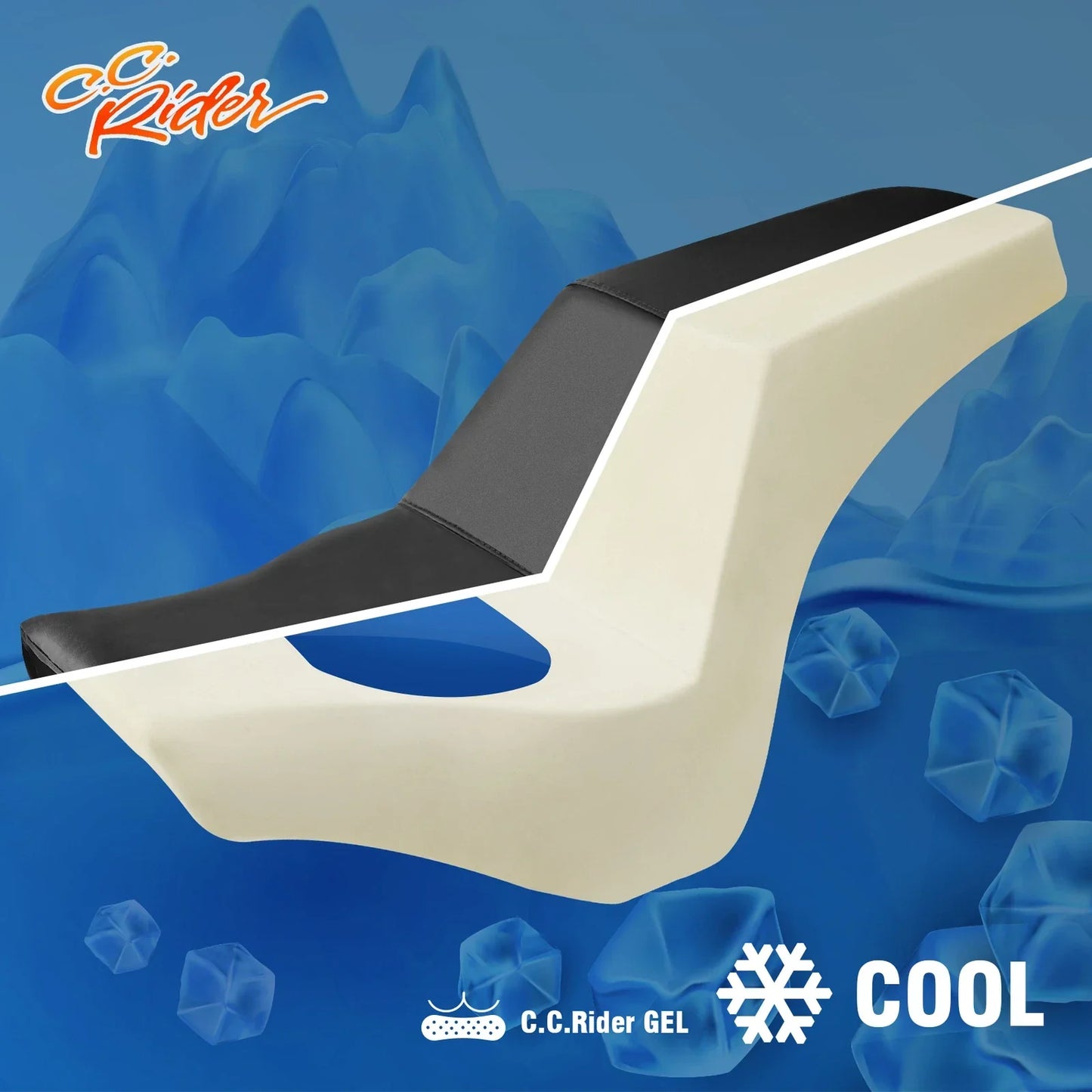 Gel Seat Driver Passenger for Harley Softail Street Bob (2018-2025)