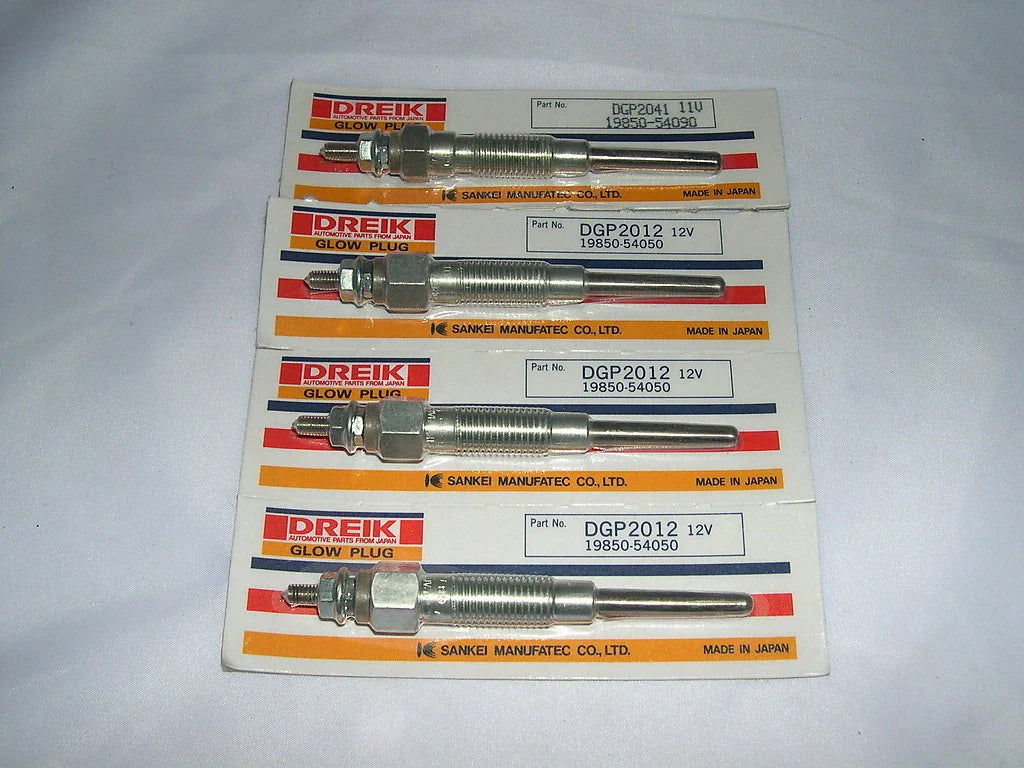 Set of 4 Glow Plugs for Toyota Hilux LN65 2L Diesel (1985-1988)