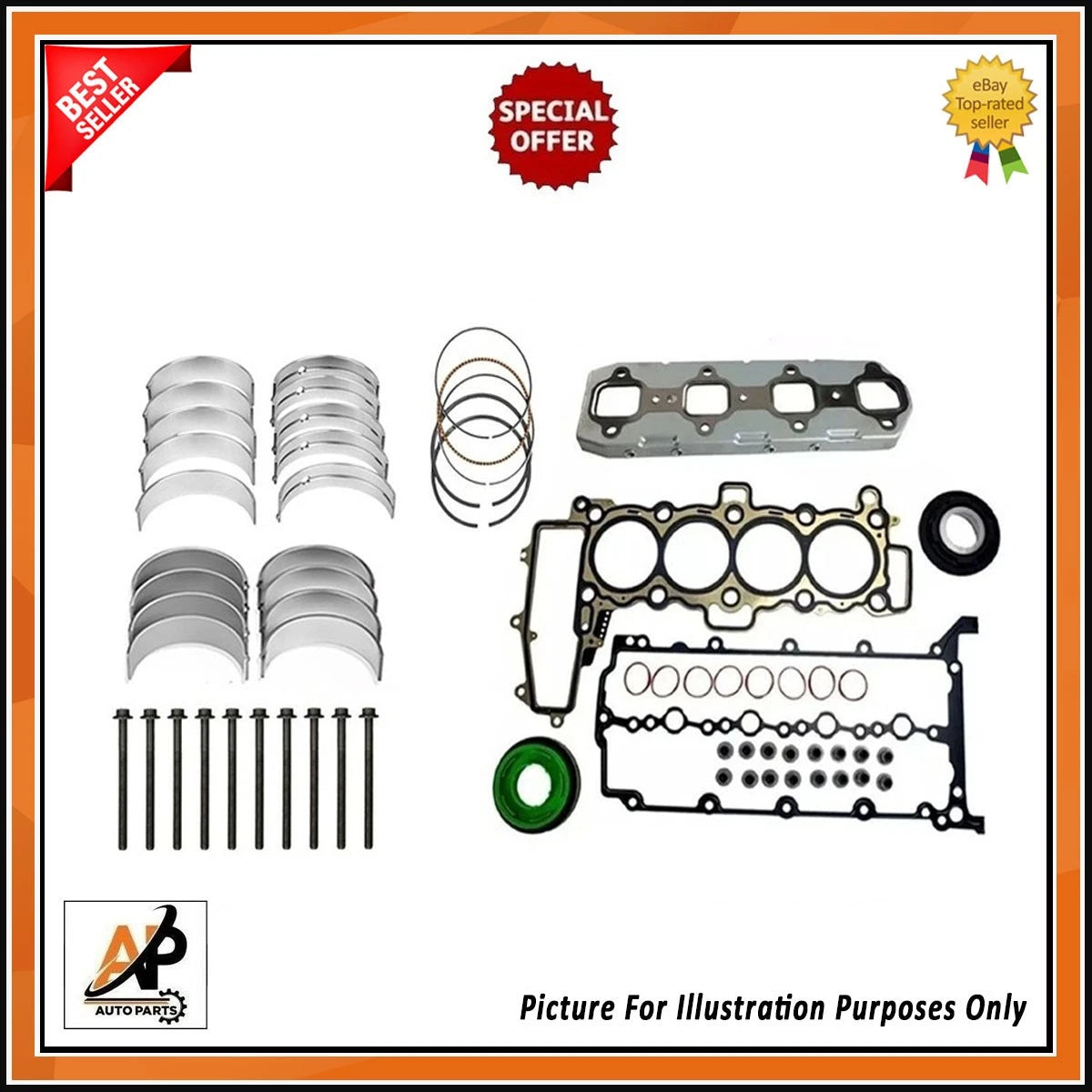Crankshaft Piston Rebuild Kit for Land Rover Range Rover 2.0 Diesel (2015–2020)
