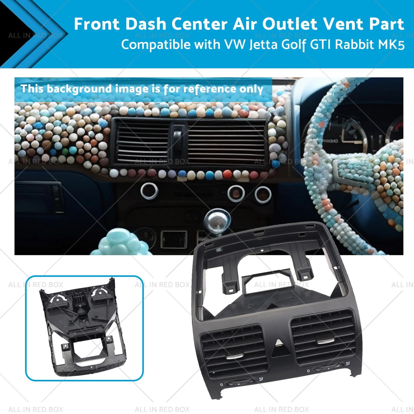 Front Dash Center Air Outlet Vent for VW Jetta Golf GTI Rabbit MK5 (2006-2009)