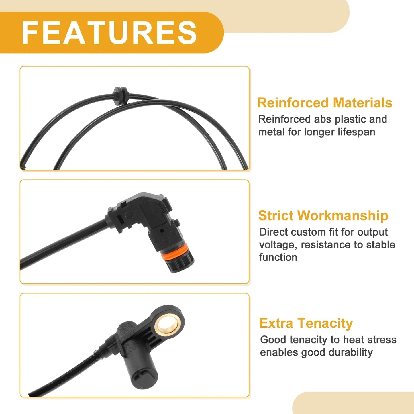 ABS Wheel Speed Sensor for Mercedes-Benz S430 (2000-2006)