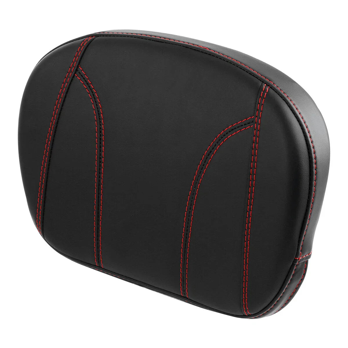 Red Stitching Sissy Bar Backrest Pad for Harley Street Road Glide
