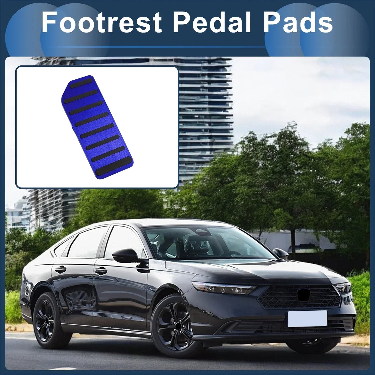 Footrest Pedal Pad Cover for Honda Accord (2018-2023) - Blue 1 x Piece