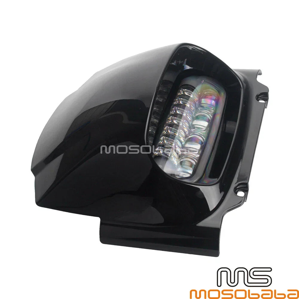 Black Fairing w/9.8'' LED Headlight DRL for Harley Fat Bob FXFB FXFBS (2018-2022)