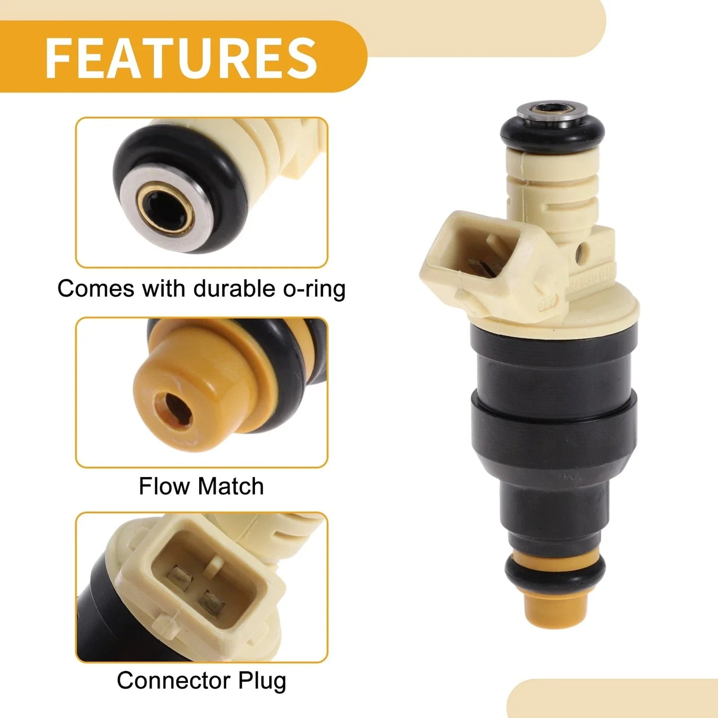 Fuel Injector for Hyundai Accent 1.5L I4 (1995-1999) - 1 x Fuel Nozzle