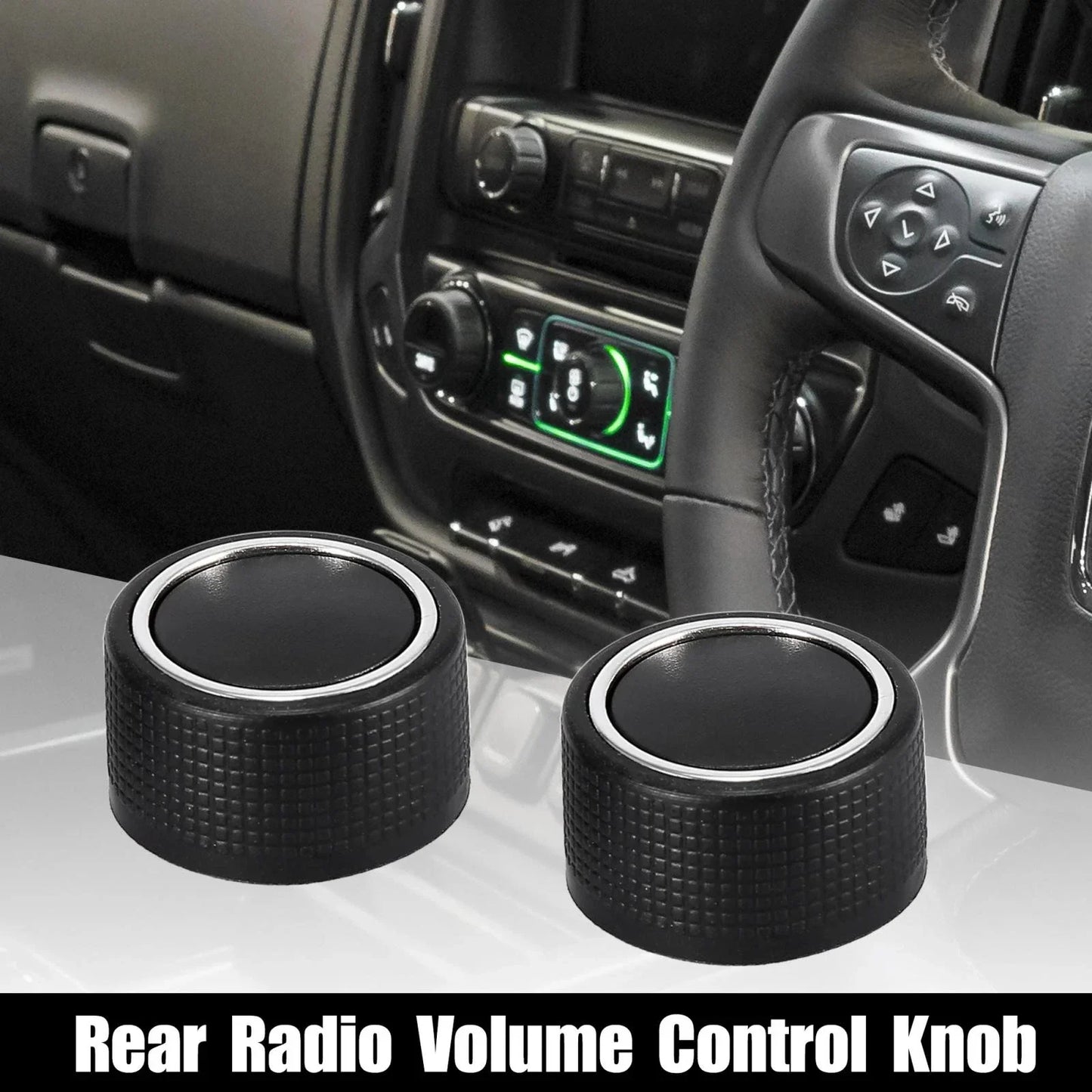 Rear Radio Volume Control Knob for Chevrolet GMC GM 22912547 Black