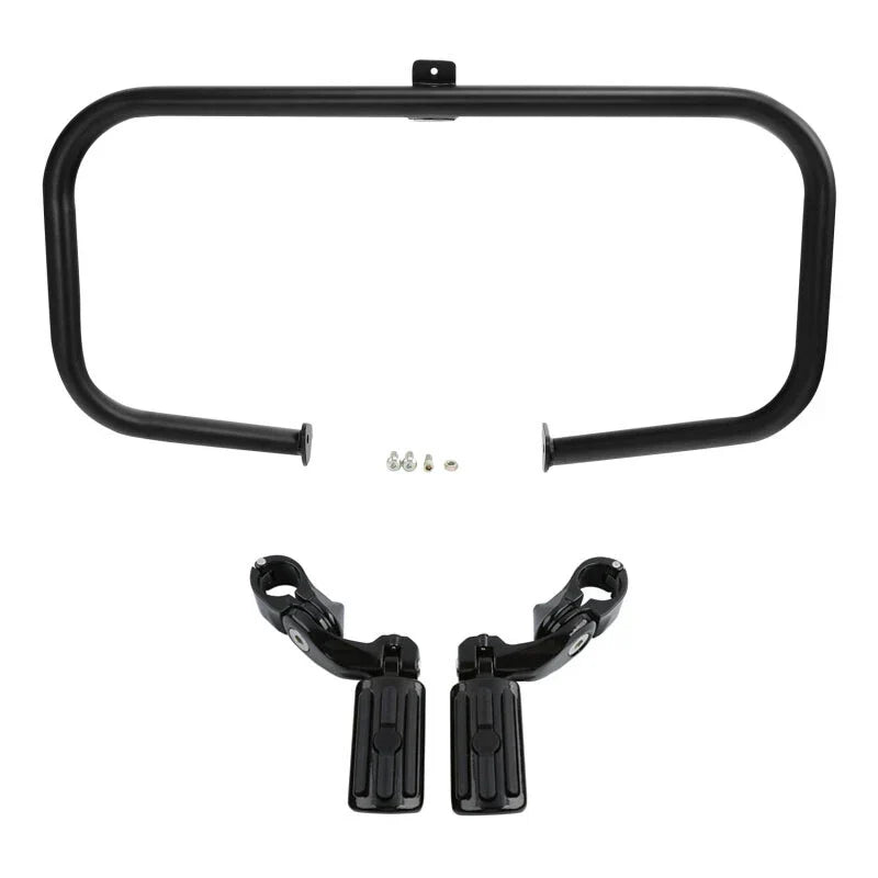 Engine Guard Crash Bar Footpegs for Harley Touring Road King (1997-2008)
