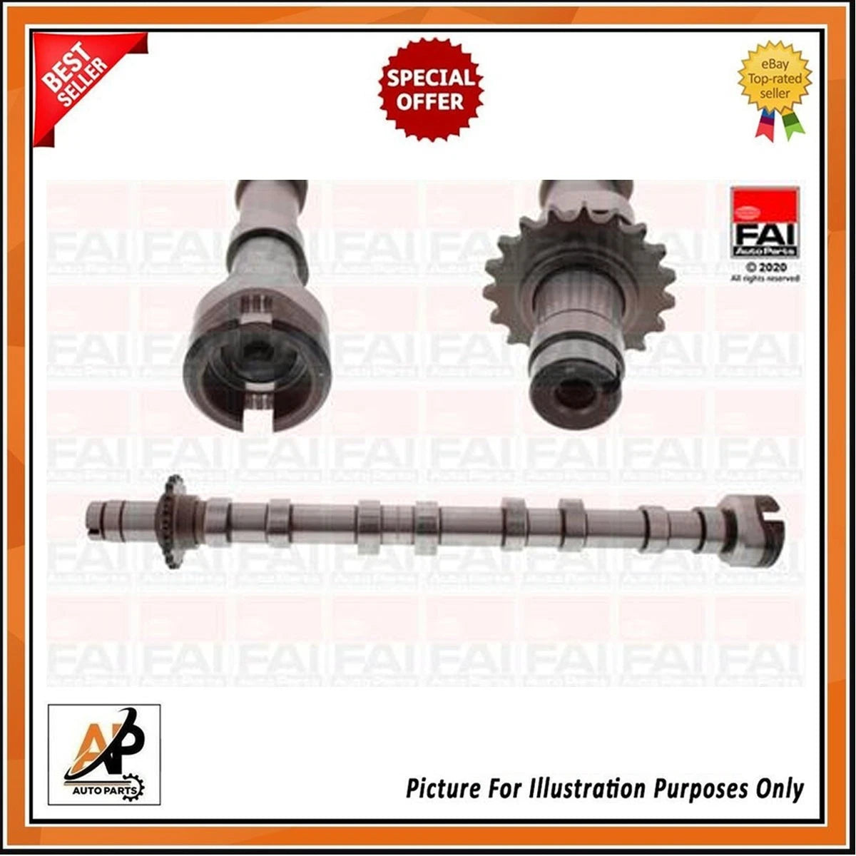 Camshaft Kit Rocker Arms Lifters Replacement for Citroen Jumper Relay (2010–2020)