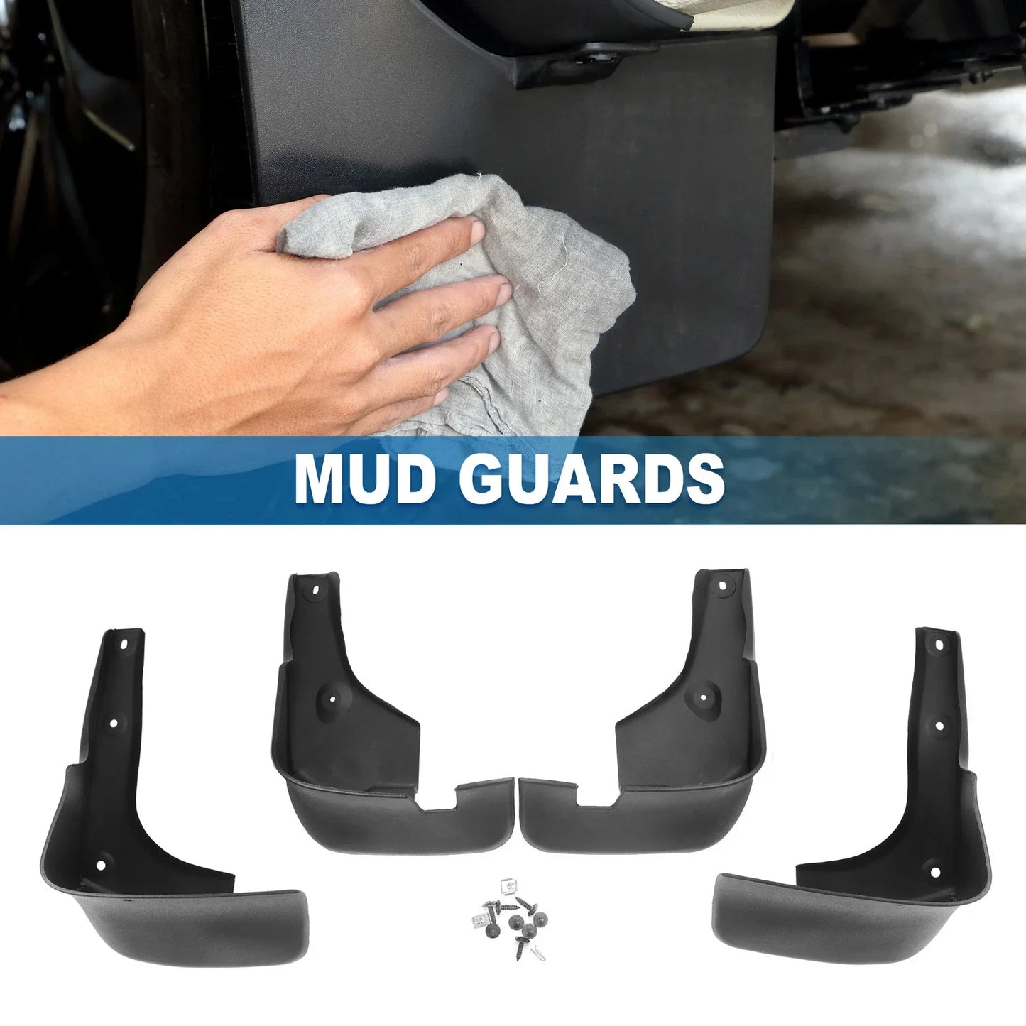 Front & Rear Mud Flap Splash Guards for Lexus RX330 (2004-2006)