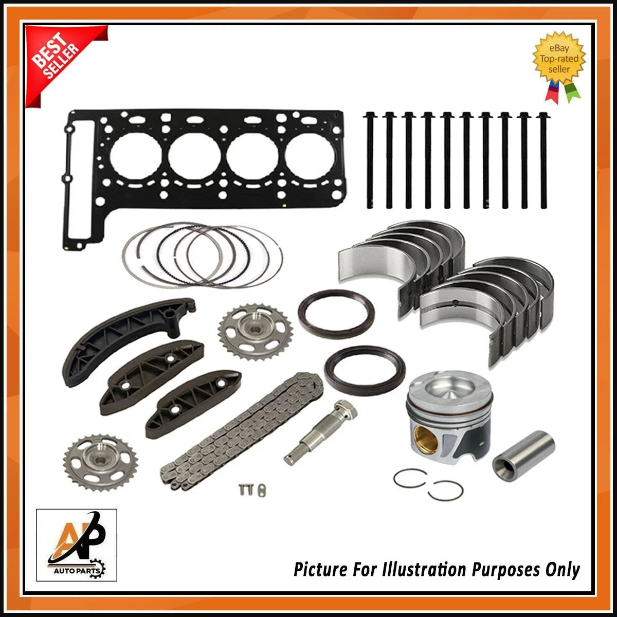 Head Gasket Rebuild Kit Replacement for Mercedes-Benz 1.6 CDTI OM651 (2012–2019)